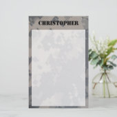 ACU Camo Personalized Briefpapier (Staand voorkant)