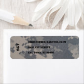 ACU Camo retouradres Etiket (Insitu)