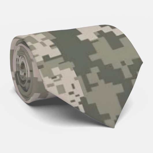 ACU Camouflage Digital Pattern Mannen Stropdas (Opgerold)