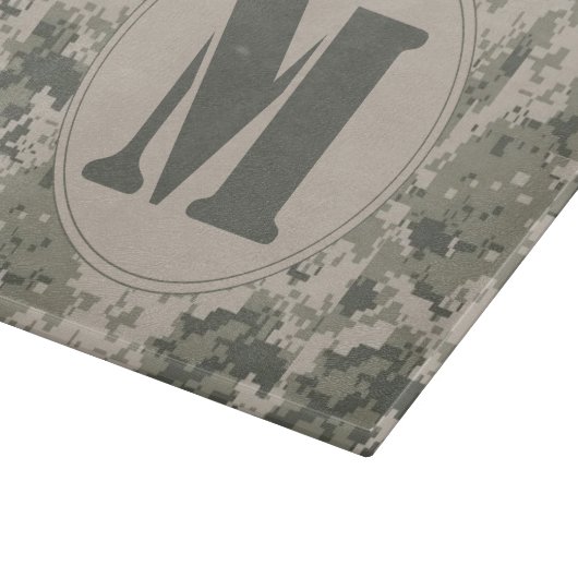 ACU Camouflage Monogram Glazen snijvlak Snijplank (Hoek)