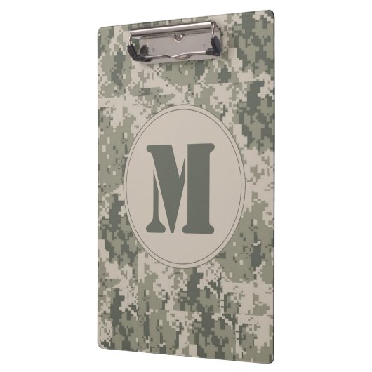 ACU Camouflage Monogram Initiaal Klembord (Links)