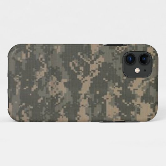 ACU Digital Camo Camouflage iPhone Case (Achterkant (horizontaal))