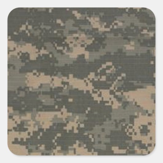 ACU Digital Camouflage Vierkante Sticker (Voorkant)