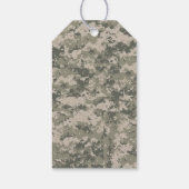 ACU Digitale Camo Camouflage Uniform Militair Cadeaulabel (Achterkant)