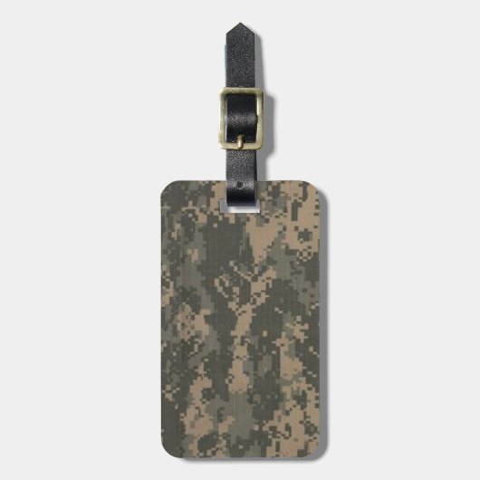 ACU digitale camouflage Bagagelabel (Voorkant verticaal)