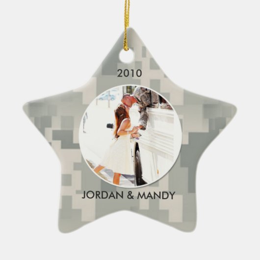 ACU-fotoversiering Keramisch Ornament (Voorkant)