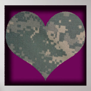 ACU Militaire Uniform Troepen Camo Camouflage Poster