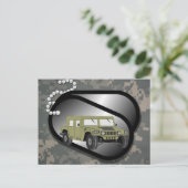 ACU Patroon Camouflage Troepen Digitale kunst Vred Briefkaart (Staand voorkant)