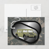 ACU Patroon Camouflage Troepen Digitale kunst Vred Briefkaart (Voorkant / Achterkant)