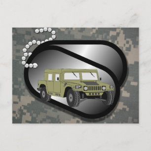 ACU Patroon Camouflage Troepen Digitale kunst Vred Briefkaart