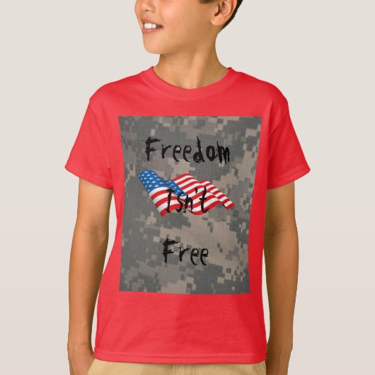Acu Pattern Camouflage troept digitale kunst vrede T-shirt (Voorkant)