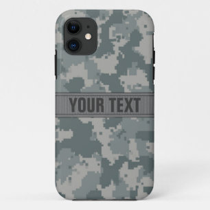 ACU Style Grey Camo #2 Persoonlijk iPhone 11 Hoesje