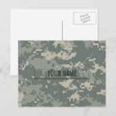 ACU van het leger Personaliseerbare Camouflage Briefkaart (Voorkant / Achterkant)