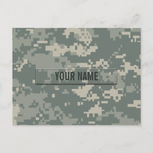 ACU van het leger Personaliseerbare Camouflage Briefkaart