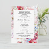 Acuarela quinceañera uitnodiging (Staand voorkant)