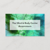 Acupressie en acupressuristisch ontwerp visitekaartje (Voorkant)