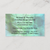 Acupressie en acupressuristisch ontwerp visitekaartje (Achterkant)