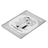 Acupunctie Behandeling Cartoon Notitieboek (Linkerzijde)