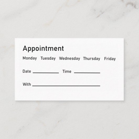 Acupunctie Benoeming Medische Visitekaartjes (Achterkant)