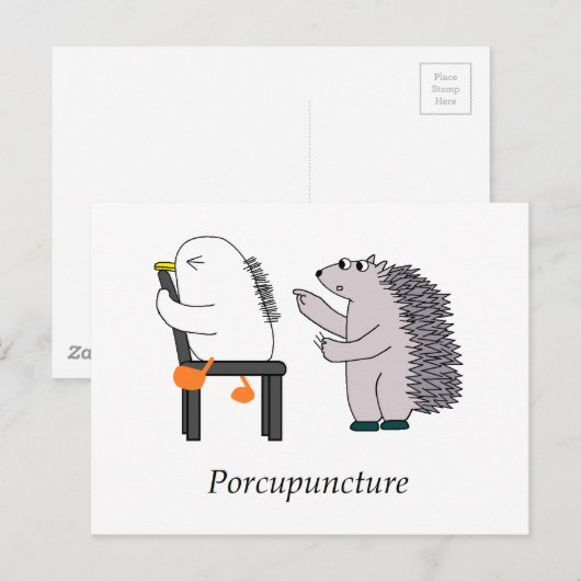 acupunctie briefkaart (Voorkant / Achterkant)