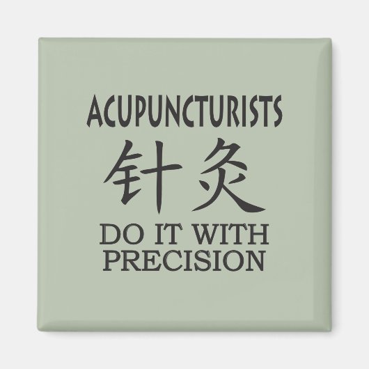 Acupunctie Chinees symbool Magneet (Voorkant)