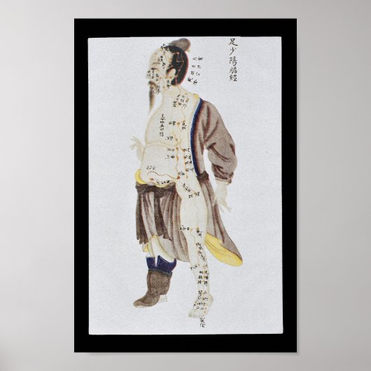 Acupunctie Gall Bladder Meridian Foot Shaoyang Poster (Voorkant)