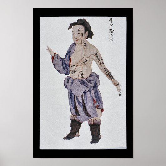 Acupunctie Hartmeridiaan Hand Shaoyin Poster (Voorkant)