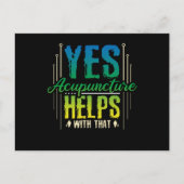 Acupunctie Helpt Briefkaart (Voorkant)
