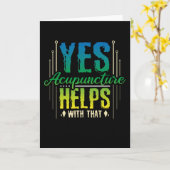 Acupunctie Helpt Kaart (Gele Bloem)