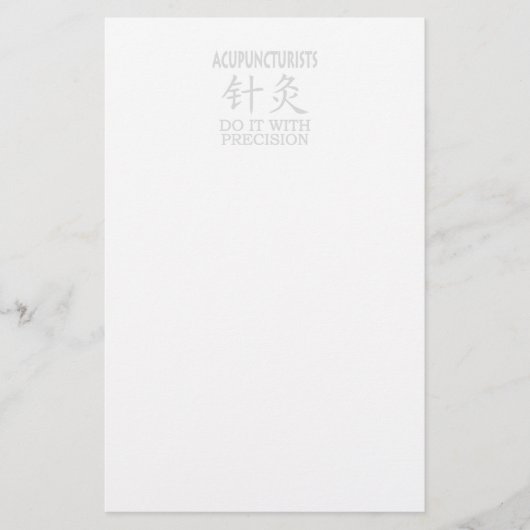 Acupunctie humor briefpapier (Voorkant)