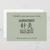 Acupunctie humor kaart (Voorkant / Achterkant)