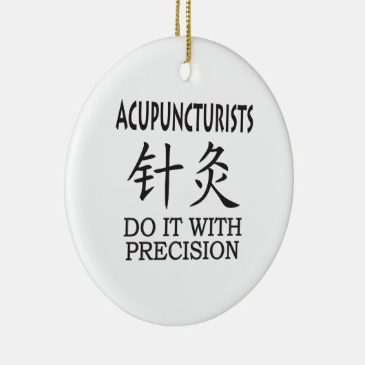 Acupunctie humor keramisch ornament (Rechts)