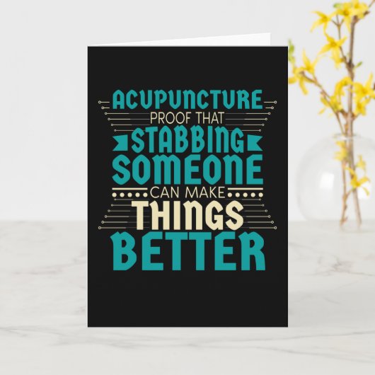 Acupunctie Kaart (Gele Bloem)