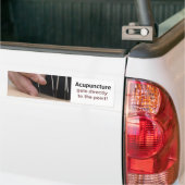 Acupunctie komt op het punt! bumpersticker (Op Truck)
