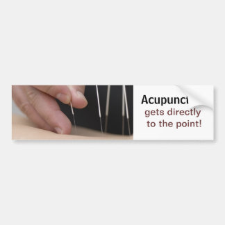 Acupunctie komt op het punt! bumpersticker