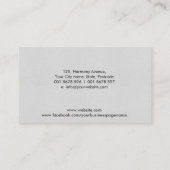 Acupunctie Lotus Black waterverf Visitekaartje (Achterkant)