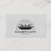 Acupunctie Lotus Black waterverf Visitekaartje (Voorkant)