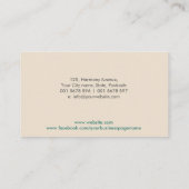 Acupunctie Lotus Visitekaartje (Achterkant)