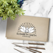 Acupunctie Lotus - zwart-wit Visitekaartje