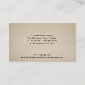 Acupunctie Lotus - zwart-wit Visitekaartje (Achterkant)