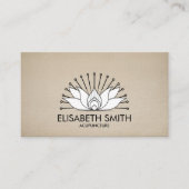 Acupunctie Lotus - zwart-wit Visitekaartje (Voorkant)