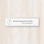 Acupunctie Naalddedeurbord Deurbordje (Voorkant)