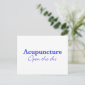 Acupunctie - Open de chi Briefkaart (Staand voorkant)
