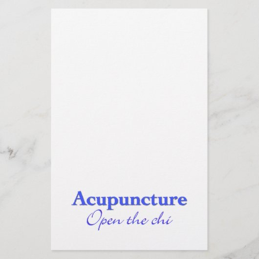 Acupunctie - Open de chi Briefpapier (Voorkant)