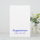 Acupunctie - Open de chi Briefpapier (Staand voorkant)