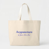Acupunctie - Open de chi Grote Tote Bag (Voorkant)