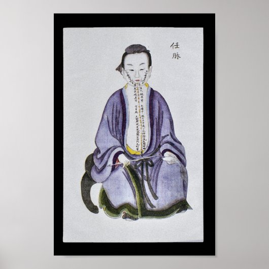 Acupunctie Ren Mai Meridian Channel Poster (Voorkant)