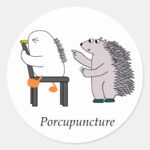 acupunctie ronde sticker