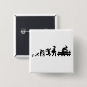 Acupunctie Vierkante Button 5,1 Cm (Voorkant /achterkant)