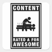 Acupunctie Vierkante Sticker (Voorkant)